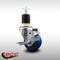 Service Caster 3'' SS Blue Poly Swivel 1-7/8'' Expanding Stem Caster with Brake SCC-SSEX20S314-PPUB-BLUE-TLB-178 - alternate 2